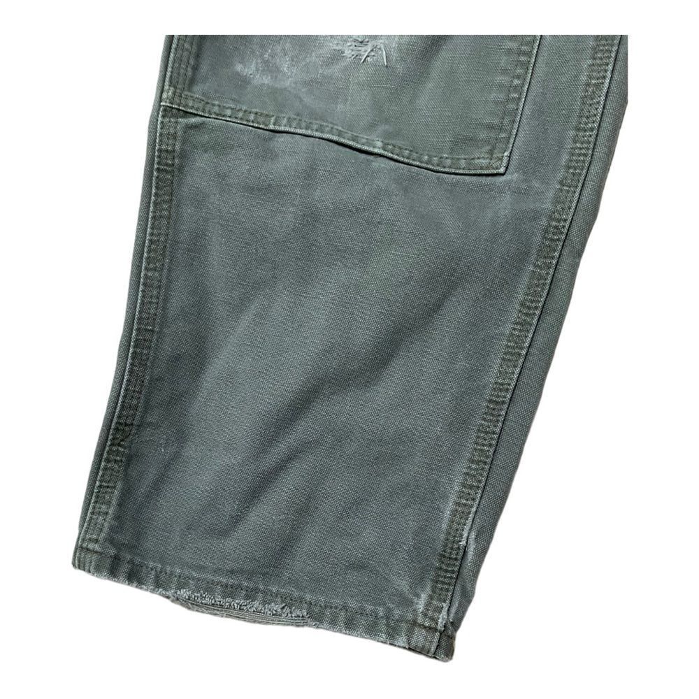 Carhartt Canvas Carpenter Distressed Cargo Pants Size W34/L32 - Picture 9 of 15